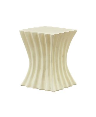 Vintage Fiberglass Side Table - Beige
