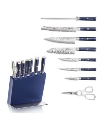 Kita Series Steel 12-Pc. Knife Block Set