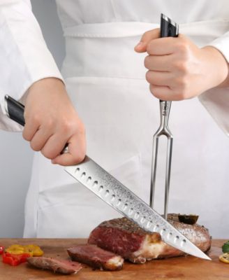 Kuro Series Steel 2-Pc. Carving Knife Set