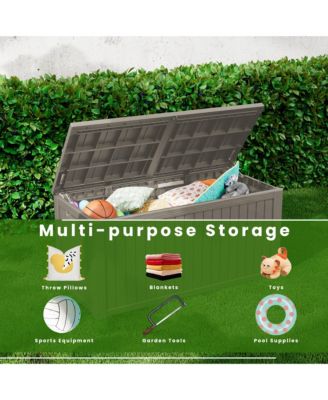  Mondawe 180 Gallon Weather Resistant Outdoor Storage Box For Decks