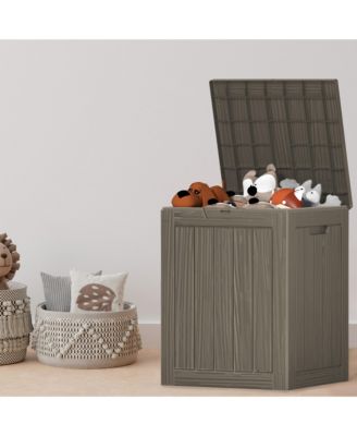 28 Gallon Waterproof Outdoor Resin Storage Patio Boxes