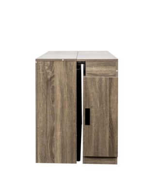 Extendable Dining Table with Outlet & Storage