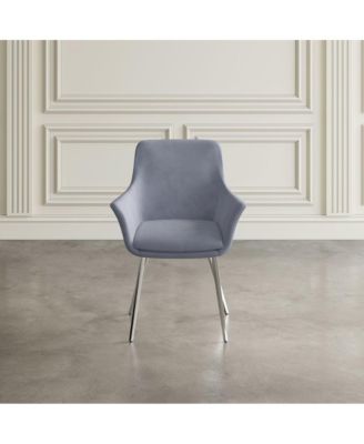 Stella Contemporary Modern Upholstered Platinum Dining Chair