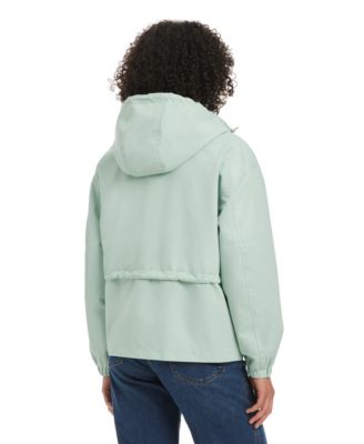 Women's Magic Print Cropped Anorak With Attached Hood