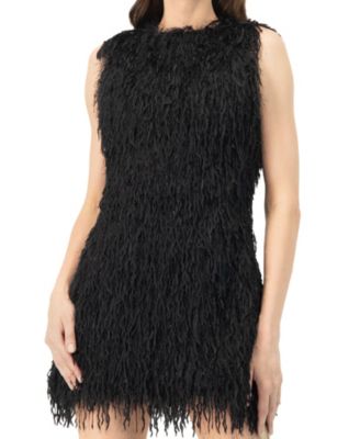 Women's Fantasy Short Dress with Round Neck