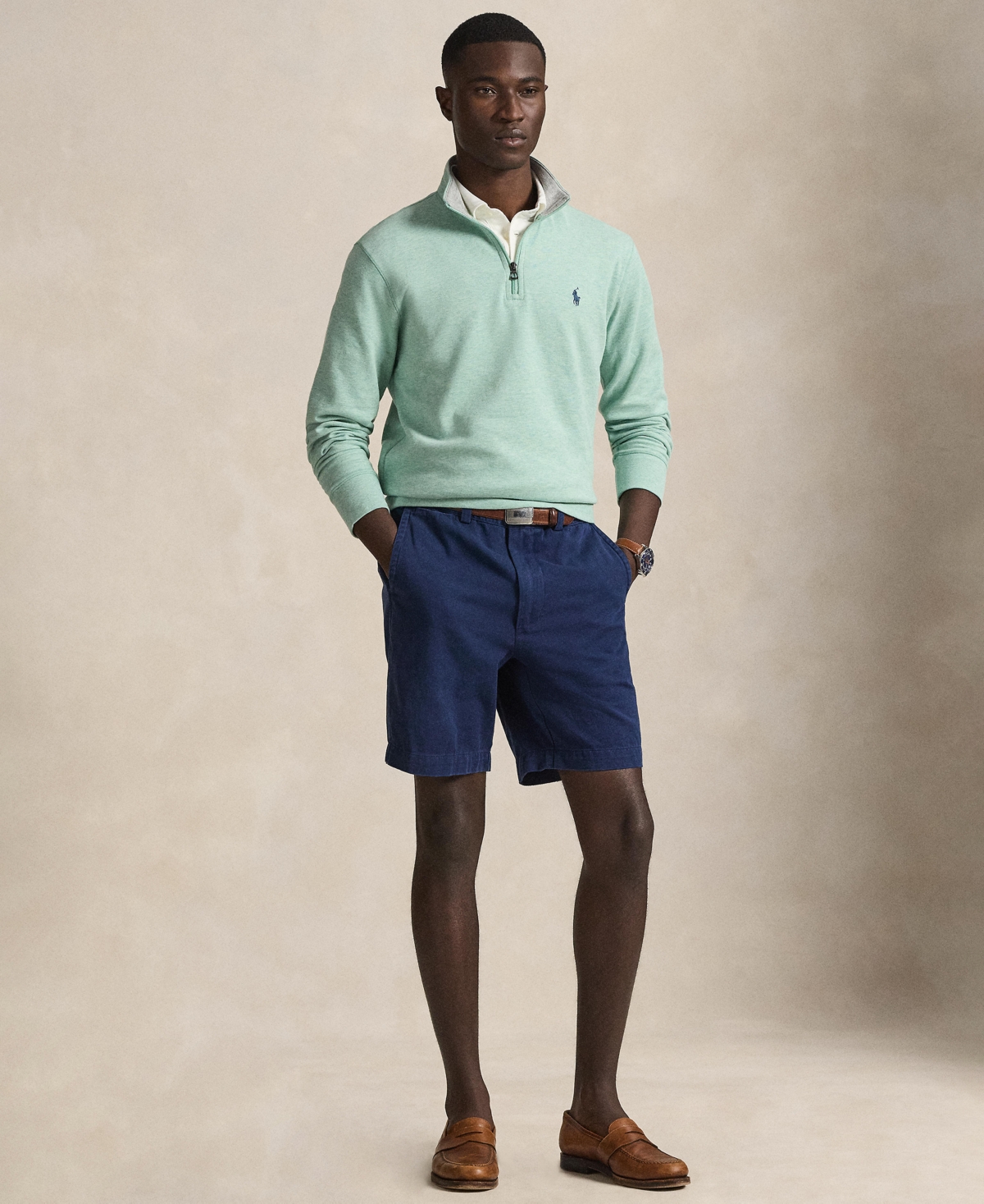 Polo Ralph Lauren Men's Quarter-Zip Pull-On Sweater