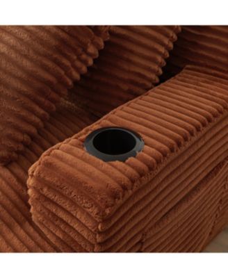 Compressible Double Chaise Lounge Sleeper Loveseat