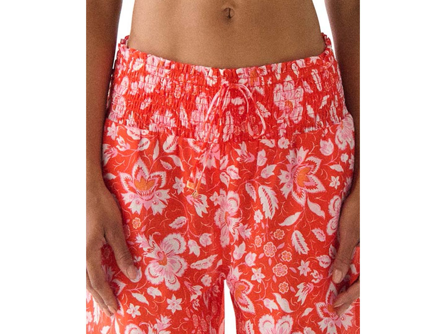 Женские брюки Kate Spade New York Floral Wide-Leg Cover-Up, цвет: Ягодный — фото 2
