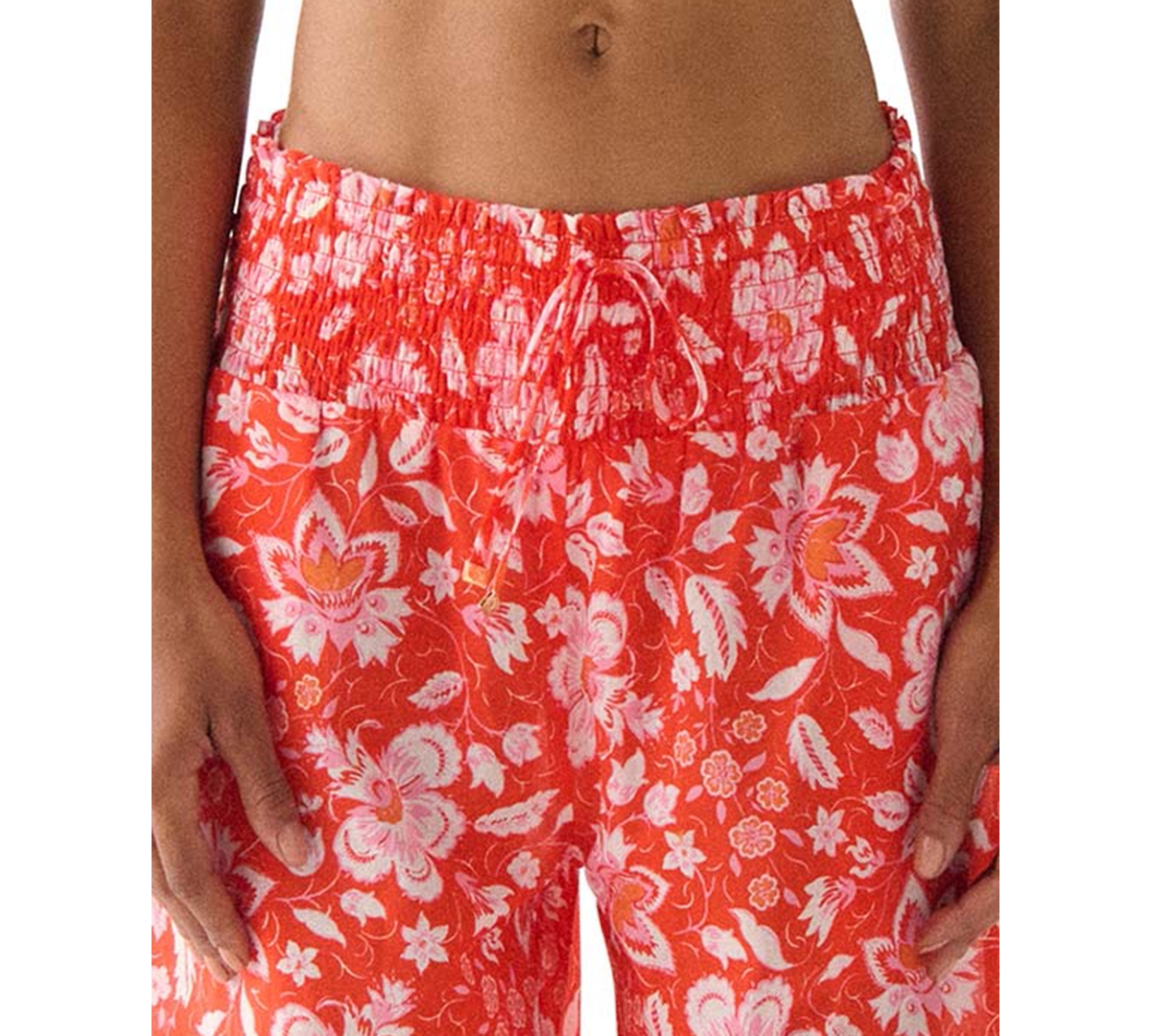 kate spade new york Women's Floral Wide Leg Cover-Up Pants