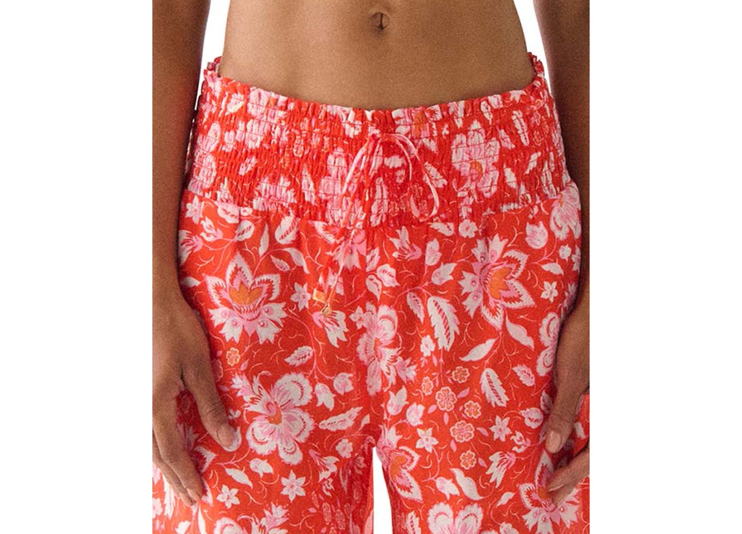 Women's Floral Wide-Leg Cover-Up Pants