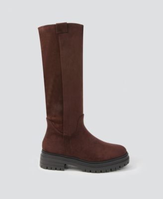 Women's Beverly Microfiber Suede Lug Sole Boots