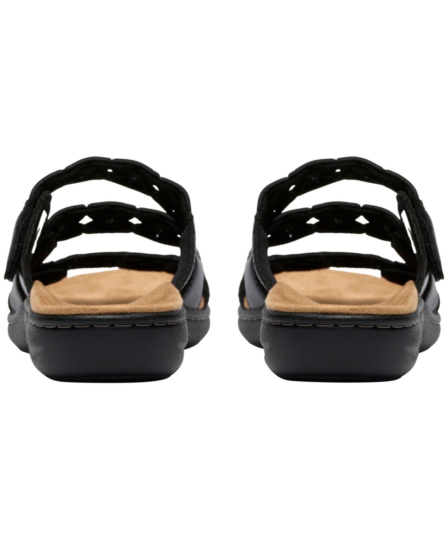 Женские сандалии Clarks Collection Laurieann Emma Round Toe, цвет: Чёрный кожаный — фото 6