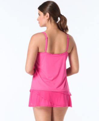 Women's Ultra Fit Embellished-Strap Tankini Top