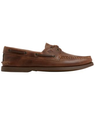 Men's Lace-Up Round-Toe Boat Shoes
