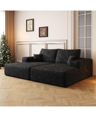 74.8" Modern Sofa Bed with Lounger