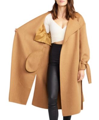 Women's Head Over Heels Collarless Robe Coat