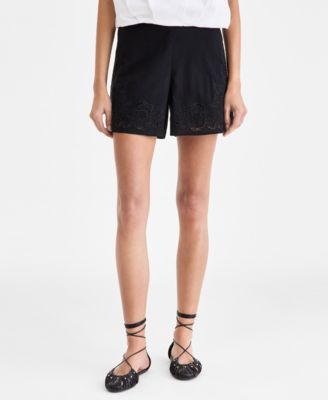 Women's Lace Trim Shorts