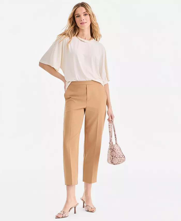 Women's Cropped Pull-On Pants - thumbnail 7