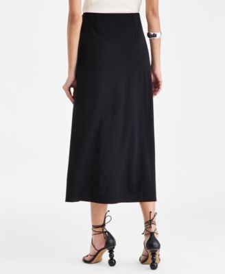 Women's Ponte Knit Midi Skirt