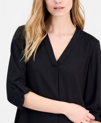 Women's 3/4-Sleeve V-Neck Top