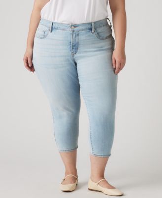 Plus Size 311 Shaping Skinny Capri Jeans
