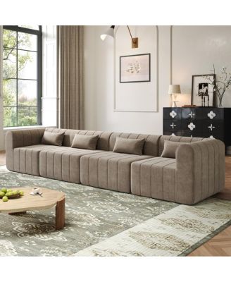 Polyester Modular Sectional Sofa with 4 Pieces