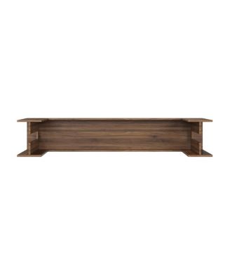 Streamdale Extra-long farmhouse console table, walnut-colored, 62.99-inch.