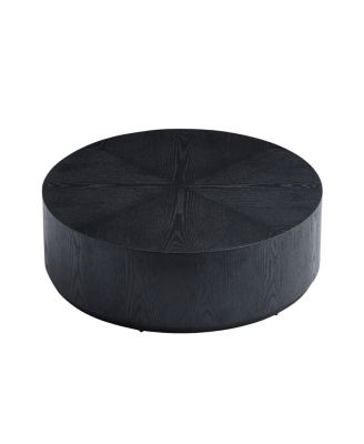 Streamdale Compact Modern Coffee Table with Sturdy Pedestal Base