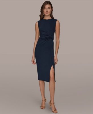 Women's Jewel-Neck Sheath Dress