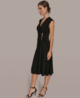 Women's V-Neck Midi Dress