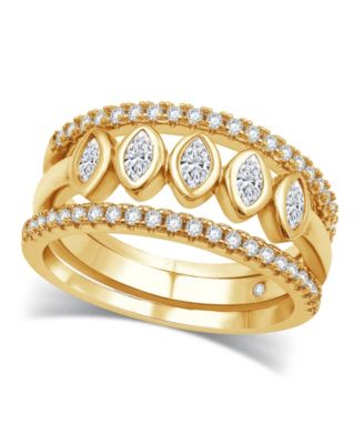 Cubic Zirconia Stack Ring