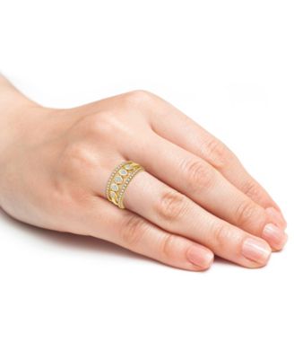 Cubic Zirconia Stack Ring