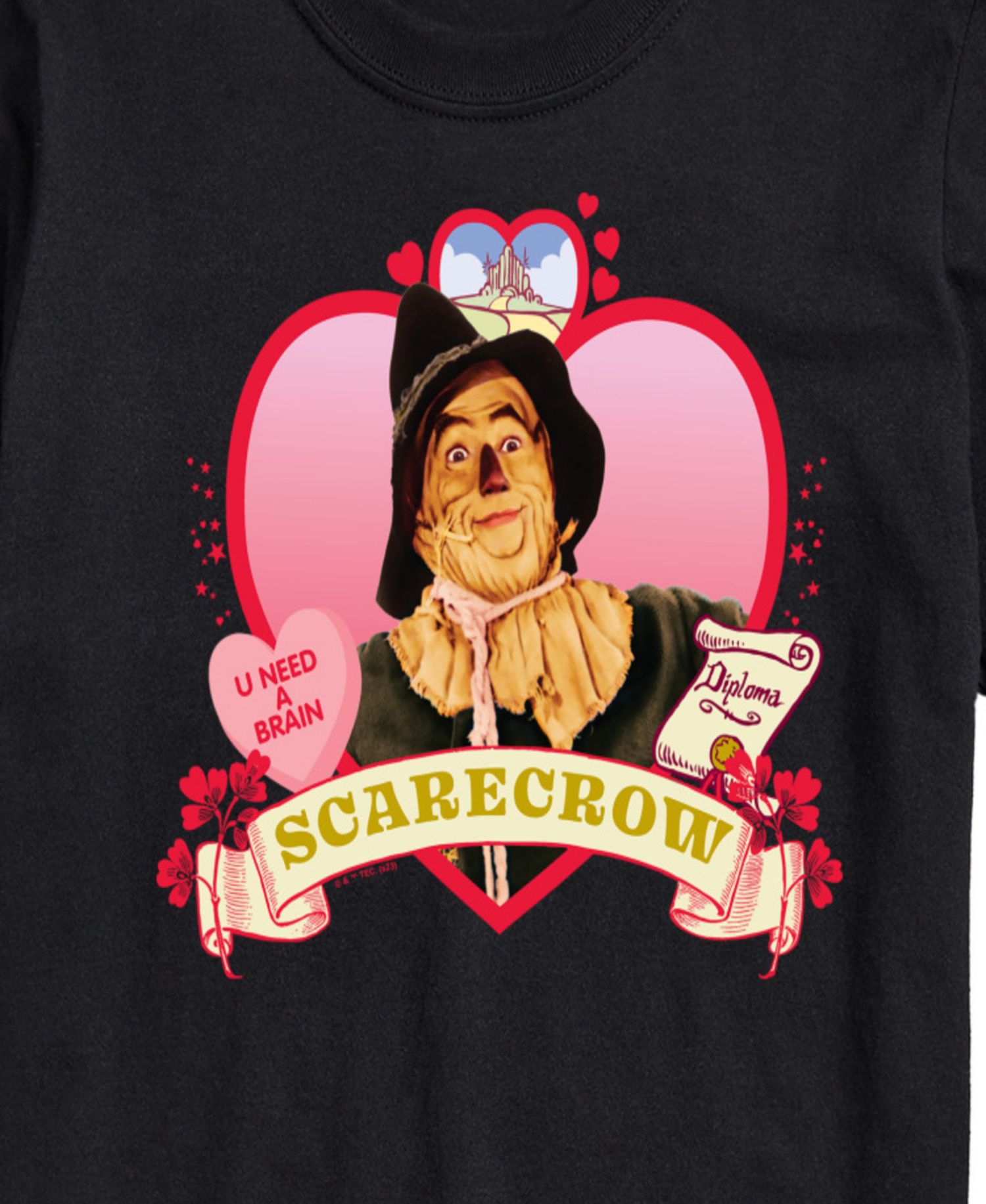 Men's Wizard of Oz Heart Scarecrow Short-Sleeve Graphic T-Shirt