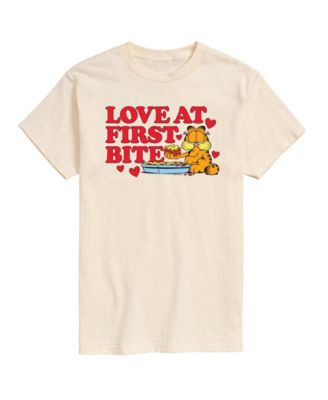 Men's Garfield Love At First Bite Short Sleeve T-Shirt