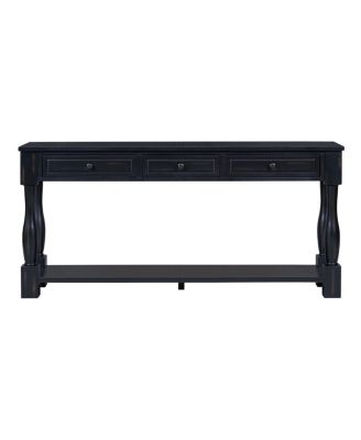  Console Table with Drawers and Shelf