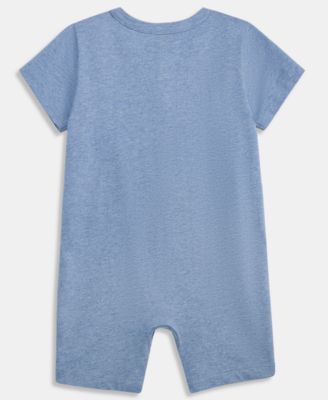 Baby Boys' Turtle Play Cotton Sunsuit