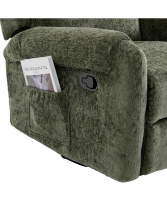 Manual Recliner Massage Chair w/ Side Storage Pocket