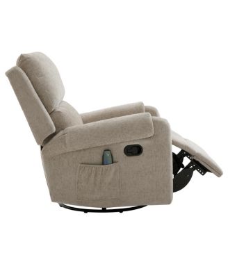 Manual Recliner Massage Chair w/ Side Storage Pocket