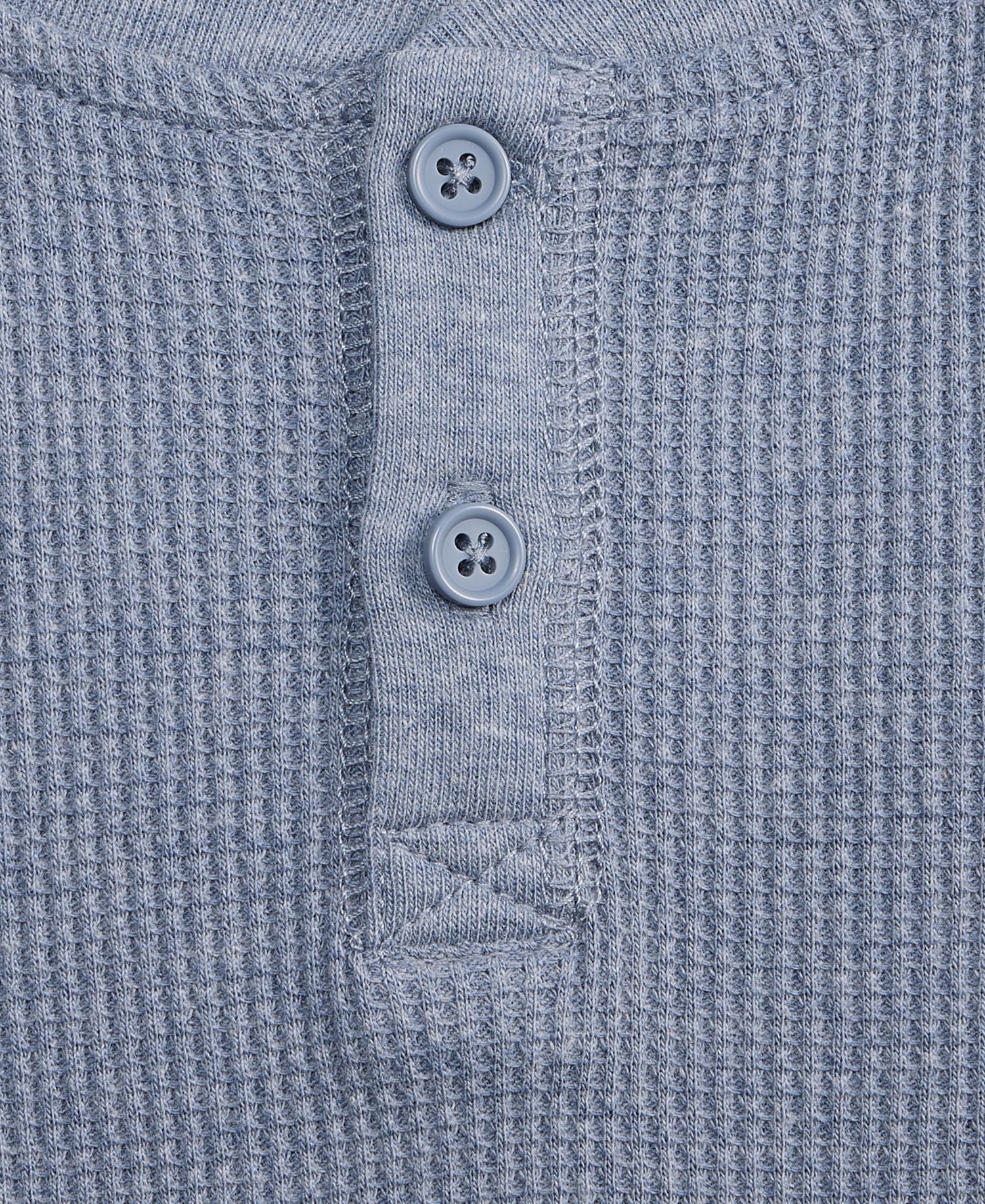 Baby Boys' 3M-24M Mix and Match Heathered Waffled Henley T-Shirt
