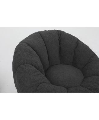  Bean Bag Chair Sofa with Armrests, Stuffed High-Density Foam Lazy Sofa for Adults
