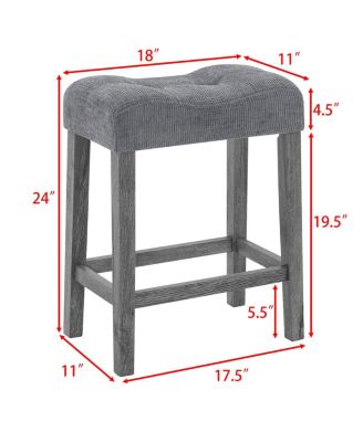 59" Bar Table Set with 3 Stools & Power Outlet