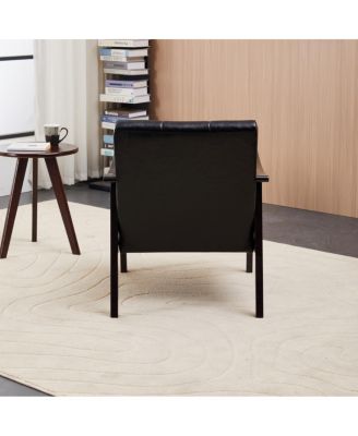  Modern medieval-inspired armchair, antique Black upholstered, solid wood legs