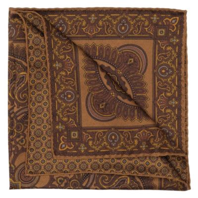 Men's Lario - Double Sided Silk Pocket Square for Men