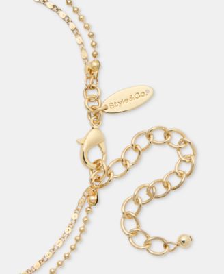 Stone Orbital Pendant Necklace, 36" + 3" extender