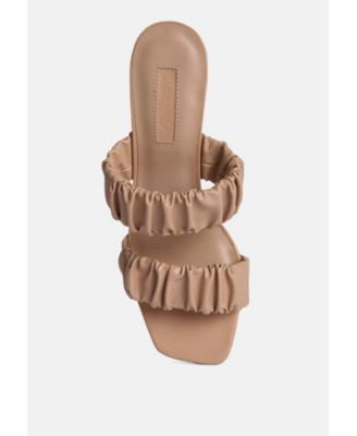 Womens Lady Lynn Gather Around Slip-On Heeled Sandals