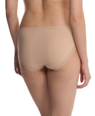 Women's Bliss Lace-Trim Cotton French-Cut Brief Underwear 152058