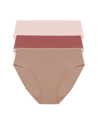 Women's 3-Pk. Bliss Bare Cotton Hipster Underwear 774346MP