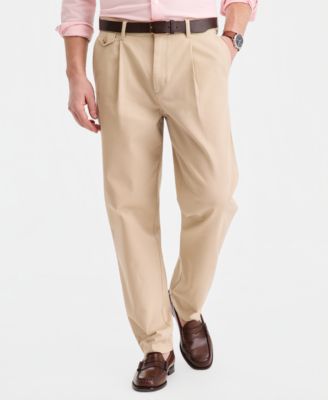 Men's Pleated Herringbone Twill Pants