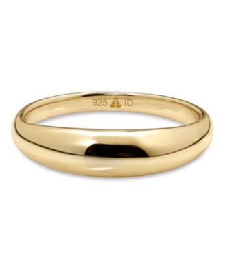 Dome Ring in Gold Plated Sterling Silver