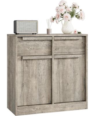 31.5" Sideboard Buffet Cabinet with 2 Drawers, Modern Coffee Bar Storage Cabinet